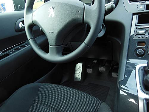 Repose Pieds en Acier pour Peugeot.5008 (2009-2016) | 1 Pièce Inox Pédalier Pédales Argent Marchepied Inoxydable Brossé 5008 accessoires