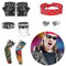 FASBET 9pcs Rock Star Heavy Metal Set Rock Star Fancy Dress Kids and Men Punk Accessories Rockstar Accessories Kids Rockstar Fancy Dress Kids Rock Star Costume Boys and Girls Rockstar Costume