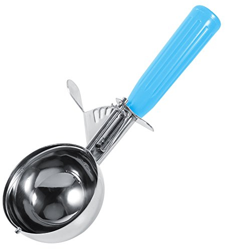 Cucchiaio per Gelato, Cucchiaio per Gelato, Cucchiaio per Frutta, Cucchiaio per Gelato Alla Frutta in Acciaio Inossidabile Pratico con Manico in Plastica Utensile da Caldo(5.7CM)