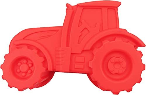 LATRAT Molde de silicona para hornear tractor tractor, molde de silicona para cumpleaños infantil, diseño de bulldog, molde de silicona para tartas, chocolate, pan, postre, pudín, zdphou1505