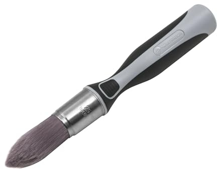 ROLLINGDOG Trim Paint Brush - 25mm Edge Paint Brush Pointed Round Detail Brush Edge Painting Tool for Wall Corners,Doors,Cabinets and Detailed Molding