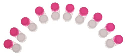 Red-Pink Color Contact Lens Soaking Case - Pack of 10 - Material - Excellent Spill-Proof Design