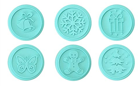 Set di 6 stampi per biscotti natalizi con pupazzo di neve per farfalla, fiocco di neve, albero, idea regalo per biscotti divertiti insieme