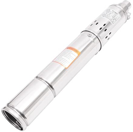 CHFUNE Tiefbrunnenpumpe 550W Tauchpumpe Edelstahl Brunnenpumpe, 1800L/h Fördermenge, Sandverträglich Tauchpumpe für Süßwasserversorgung Bewässerung