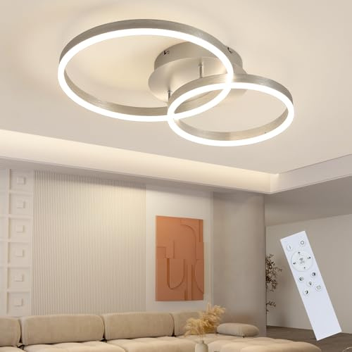 ZMH Deckenlampe Schlafzimmer LED Deckenleuchte 46W Schlafzimmerlampe 59CM