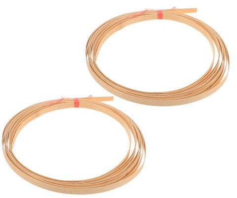Veemoon 2 Stück Flache Rattanstreifen für Korbflechten und Möbelreparatur Handgefertigte Bastelmaterialien Breit Nachhaltig und Vielseitig Einsetzbar