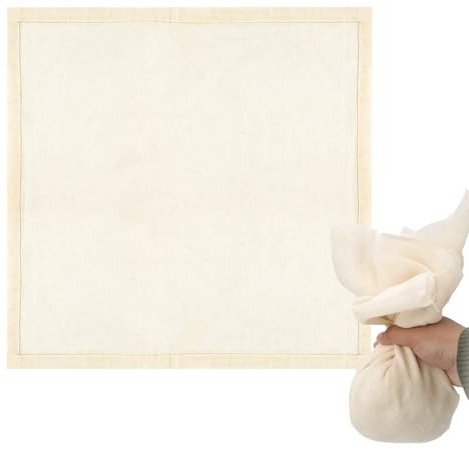 Tissu à fromage – Sac à étamine en coton – Fournitures de cuisine en tissu pour la fabrication de jus, yaourt, noix, lait, café, thé, filtrage de fromage, mise en conserve des aliments