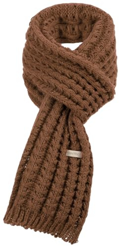 Stickad halsduk för barn, stickad halsduk för barn, vinter, stickad halsduk, halsvärmare, unisex, varm, ren färg, halsdukar för pojkar, flickor, 2–10 år, bordeaux, BRUN, /