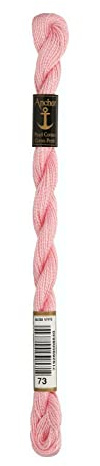 Anchor Perlgarn Stärke 5 4585000-00073 permlut Stickgarn, 100 % Baumwolle, 5g Strängchen
