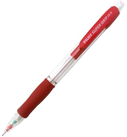 Pilot - Druckbleistift Super Grip rot 0,5 mm aus Gummi (12 Stück)