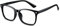 Cyxus Blaulichtfilter Brille Herren/Damen, Computer Laptop Gaming Brille, UV Schutzbrille gegen Kopfschmerzen, Klassisches Schwarzes Rahmendesign, Geschenke für Männer Frauen
