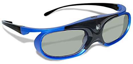 Diyeeni Universal 3D Brille, DLP-Link Active Shutter Glasses mit 85mAh Wiederaufladbare Batterie, 50 Stunden Dauerarbeit, Schutterbrille für Hauptstream DLP Beamer
