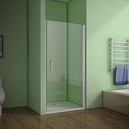 Mamparas de Ducha Puerta Abatible Gris mate 5mm 80x185cm