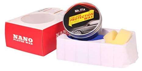 tamation Mr. Fix Carnauba Autowachs Kristall Hartwachs Lackpflege Kratzreparatur Wartung UV-Beständigkeit Wachs Oberflächenbeschichtung Mit Schwamm Und Handtuch