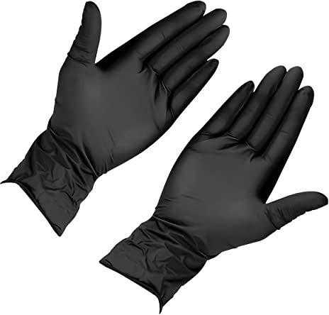 Heist Store Limited Nitrile Gloves (Large) - Premium, Extra Strong, Black Disposable Gloves - Available in Small, Medium, Large - Pack of 100