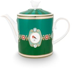 Pip Studio Love Birds Medallion Teekanne grün 1,3l