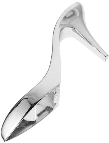 OKUMEYR Creative High-heel Shoe Shaped Bottle Opener Silver Wedding Party Favor Unique Present for Bridal Showers Birthdays and Celebrations Stylish Beverage Opener for Home Bar and Kitchen