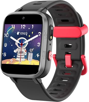 WILLFITME Smartwatch per Bambini, Orologio Intelligente Bambini, Regalo Bambini, Giochi Bambini, 15 Giochi, Musicale, Telecamera, Giocattoli Bambini per Ragazzi e Ragazze (Nero)