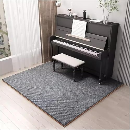 SUWOOPH Carpet Acoustic Pads, Sound Proof Floor Mat, Non-Slip Piano Soundproofing Carpet, Soundproof Rug for Piano Drum Jump Rope(Grey,80x160cm)