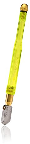 TOYO TC1S | Lime Green Comfort Grip Glass Cutter | Contoured Acrylic Handle