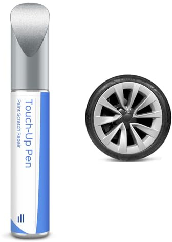 Nova Silver Tesla fälgar lackstift – gör-det-själv fälgar reparation för 2024 modell 3 19 tum