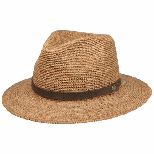 Stetson Crochet Rollable Traveller Strohhut Made in France Unisex Sommer