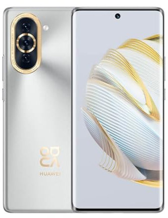 HUAWEI Nova 10 Pro Starry Silver. Écran OLED 6,78 1200 x 2652. RAM Interne 8 Go. 256 Go. Double SIM. Appareil Photo Principal 50 + 8 + 2 Mpx. HarmonyOS. 2.0. 4500 mAh (Reconditionné)