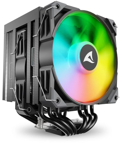 Sharkoon A60 Rgb Processore Raffreddatore D'aria 12 Cm Nero 1 Pz (sharkoon A60 Rgb Processor Luftk?ler 1)