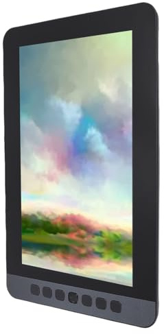 Tableta de Dibujo Digital, Tableta Gráfica de Pantalla de 11.6 Pulgadas, 8192 Niveles de Sensibilidad de Presión y Función de Inclinación, 6 Teclas de Acceso Caliente, para PC