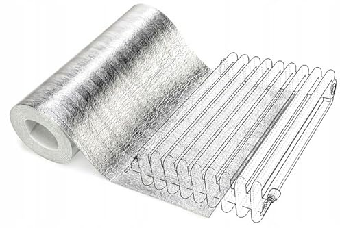 FEINZ Heizkörper-Reflexionsfolie 5 m | Heizkörper-Isoliermatte, 90 % Wärmereflexion, wärmereflektierende Dämmmatte, ideal für Heizkörper, Reflexionsdämmung, 3 mm, 0