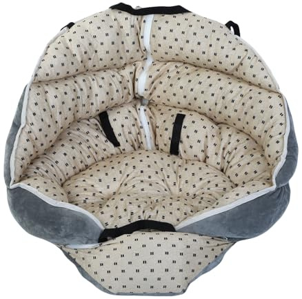 UPALDHOU Hundbilstolar, PP Bomullsbärbar Husdjursbooster för små Hundar och Katter, Lätt Resehållare med Säker Holdesign, 23,62 X 19,69 X 19,69 Tum för Campingbilsturer