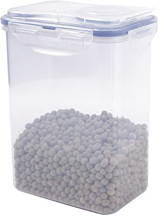 LocknLock PP Classic Schüttdose 1,8L | 15,1 x 10,8 x 19 cm | 100 % Luftdichte Aufbewahrungsbox | Lebensmittelspender für Müsli oder Futter | BPA-freier & spülmaschinenfester Vorratsbehälter