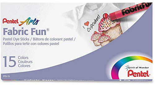 Pentel Fabric Fun Pastell-Farbstifte, mehrfarbig, 1,39 x 18,41 x 9,16 cm