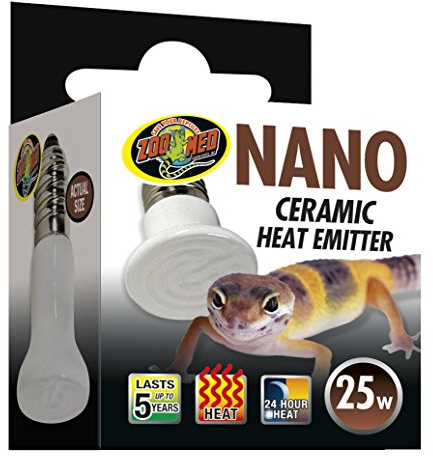 Zoo Med Nano Wärmequelle, aus Keramik, für Reptilien/Amphibien, 25 W