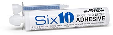 WEST SYSTEM Six10 cartucce di adesivo epossidico, 190 ml, extra forte, resistente, impermeabile, per legno, metallo, plastica, mobili da esterno, battiscopa e ceramica, adesivi senza unghie per