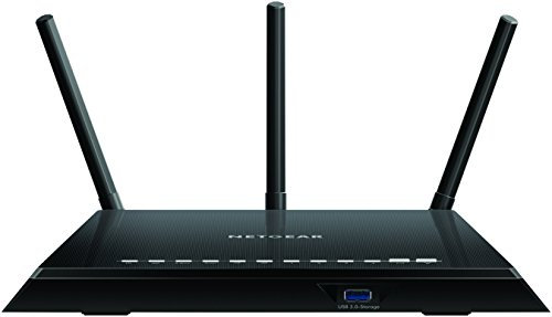 Netgear R6400 – 100UKS (802.11ac) Wi-Fi Dual Band Gigabit Router Wi-Fi Smart (Antenne esterne Boost velocità fino a 450 Mbps + 1300 Mbps) Faster (AC1750 Mbps)