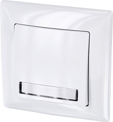 Pulsante campanello da incasso, targhetta LED, terminale plug-in, tutto in uno, serie G1 bianco puro