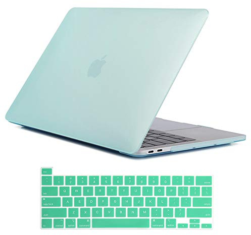 Se7enline Compatible with MacBook Pro 16 inch Case 2019/2021/2020 Hard Protective Laptop Cover for Mac Pro 16-inch A2141 MVVL2CH/A with Touch Bar Touch ID&Silicone Keyboard Cover, Aqua Green