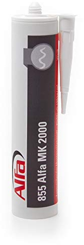 Alfa Montagekleber MK 2000 extra stark 440 g weißer Montagekleber mit hoher Anfangshaftung zur Befestigung von Sockelleisten