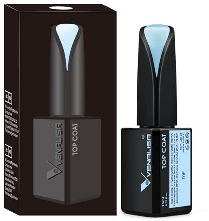 VENALISA UV Nagellack Top Coat gel blue Blau Gel Nagellack Soak-Off Natur Halbtransparent Nail Polish
