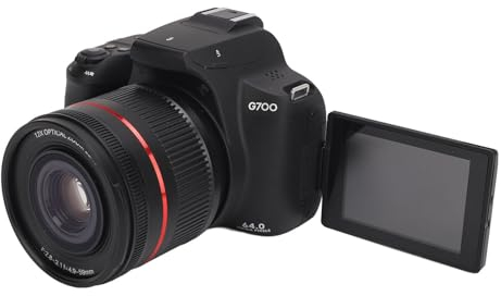 Appareil Photo Reflex Numérique 4K 64 MP, Appareil Photo sans Miroir G7000 avec Zoom Numérique 30X, Objectif F4,9 à 59 Mm, écran IPS Rabattable de 3 Pouces, Caméra Vidéo