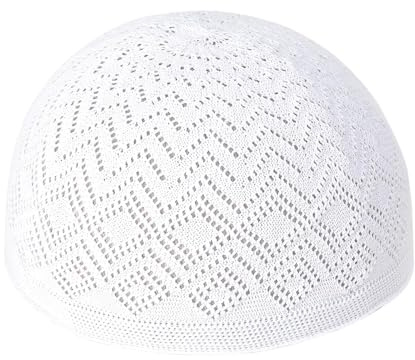 Muslimischer Hut, türkische Kufi-Mützen für Männer, Islamische Gebetsmützen | Ramadan Eid Geschenke, aus Polyester und Baumwolle, weich und langlebig