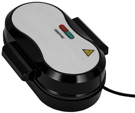 GEEPAS Dual Omelette Maker XL | Non-Stick Deep Fill Cooking Plates to Cook Oil Free | Double Egg Cooker Makes 2 Omelettes | Multicooker for Breakfast | Cool Touch Handle & Easy Clean | 850W