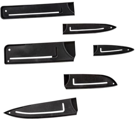 Mikinona 6pezzi Protezione Per Taglierino Da Chef Fodero in Plastica Copricoltelli Riutilizzabili Antiscivolo Accessori Da Cucina Gadget