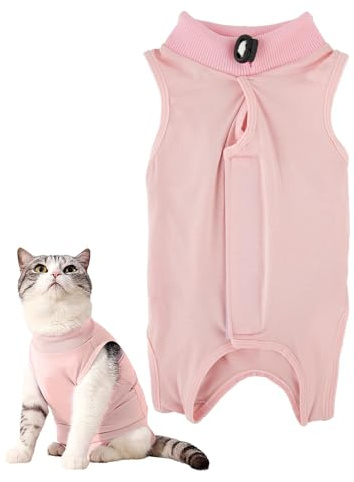 Combinaison de Body pour Chat,Plaies Abdominales Body Animal de Compagnie Post Operatoire Femelle,Maladies Body Post Operatoire Chat Peau Combinaison de Convalescence Chirurgicale pour 2.2LB-4.4LB