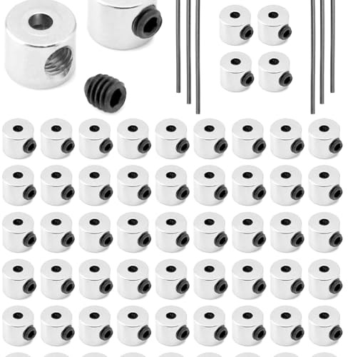 Zbssny 60 Stück Pin Keeper Pin Rücken Anstecker Verschluss mit Schraubenschlüssel für Schmuck Brosche Namensschild (6 x 5 mm)