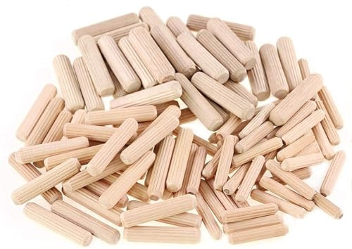 LSNNMU Clavijas De Madera 400 Tacos de Madera Surtidos, de 6 mm, 8 mm y 10 mm, for carpintería, con Forma cónica, for Ranuras y estrías.