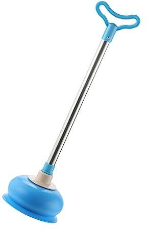 ARTSEWPLY Sturalavandino WC in Gomma Blu con Ventosa Potente per Pulizia Tubature e Scarichi Stura Lavandini per Bagno Cucina e Ufficio Stantuffo Professionale per Ostruzioni e Rifiuti