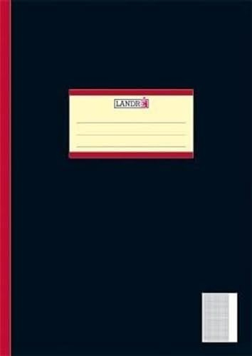 Landre 450402028/100050651 Oberschulheft DIN A4, Lineatur 26, kariert/Rand 5 mm, 80 g/qm