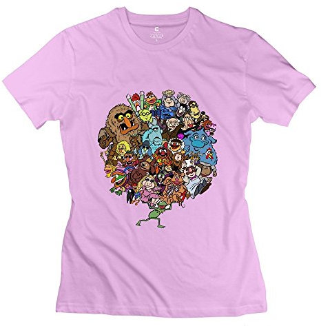 Camisetas para mujer con diseño de alfabeto, color azul